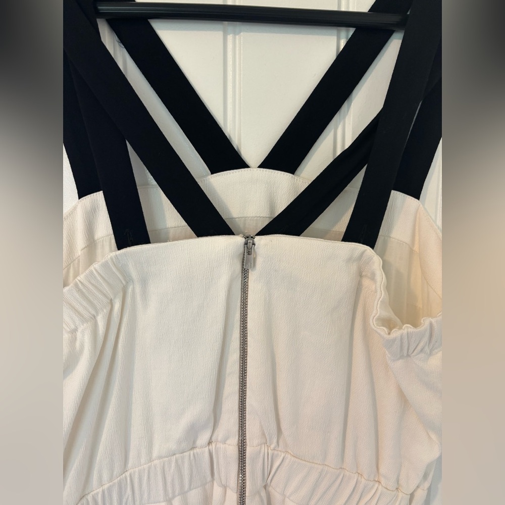 Sandro White and Black Mini Dress Size 1 - Picture 5 of 10